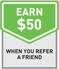 Refer a friend, earn $50
